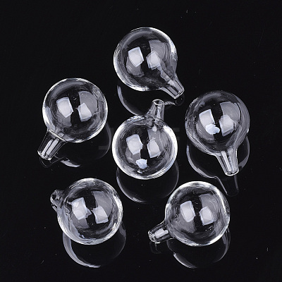 Handmade One Hole Blown Glass Globe Bottles BLOW-T001-01D-1