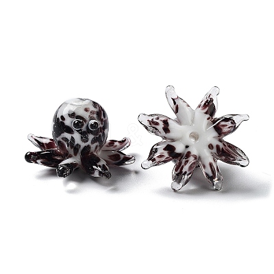 Handmade Bumpy Lampwork Beads Strands LAMP-N021-37G-01-1