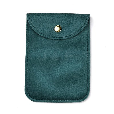 Velvet Jewelry Storage Pouches with Snap Button for Bracelets Necklaces Earrings ABAG-P013-01A-1