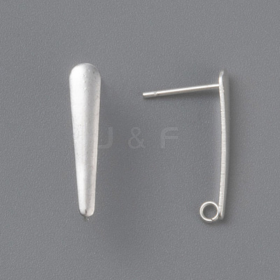 304 Stainless Steel Stud Earring Findings X-STAS-H436-22S-A-1