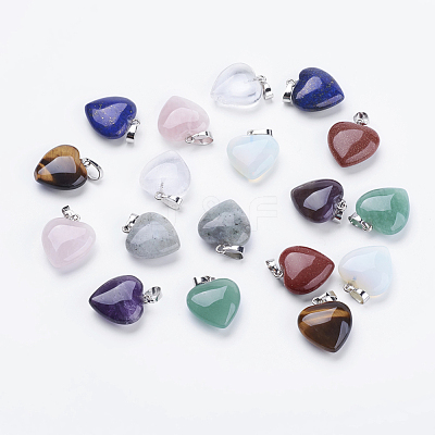 Natural & Synthetic Mixed Stone Pendants G-E434-01-1
