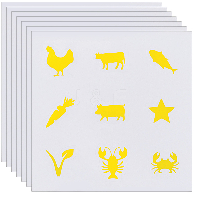 PVC Plastic Self-Adhesive Stickers STIC-WH20002-04B-1