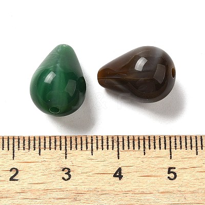 Opaque Acrylic Beads X-OACR-Z015-04-1
