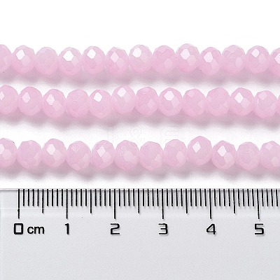 Baking Paint Imitation Jade Glass Bead Strands X-DGLA-A034-J8MM-A26-1