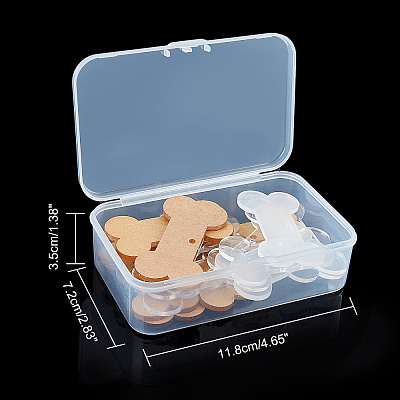 Transparent Blank Acrylic Pendants TACR-NB0001-11-1