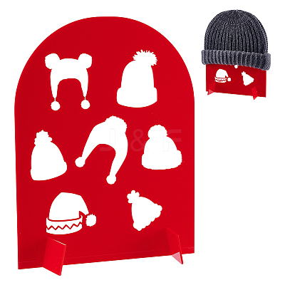 Arch Shaped Acrylic Hat Racks ODIS-WH0038-167A-1