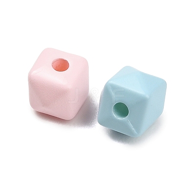 Opaque Acrylic Beads OACR-D043-09-1