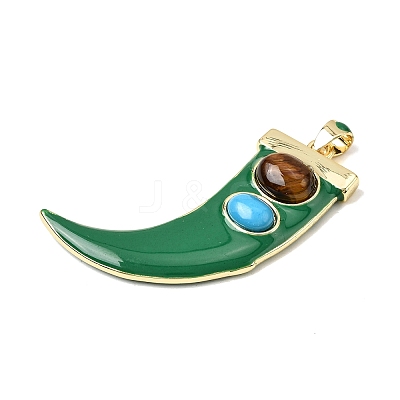 Natural & Synthetic Mixed Gemstone Pendants KK-H267-012G-01-1