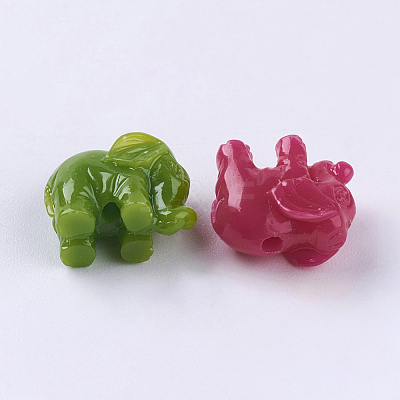 Elephant Resin Beads X-RESI-Q127-M-1