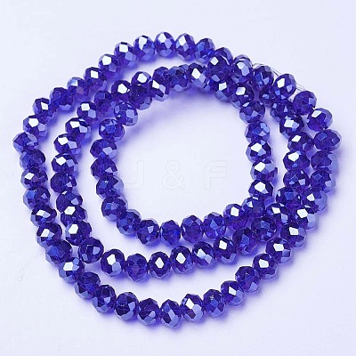 Electroplate Glass Beads Strands EGLA-A034-T3mm-A11-1