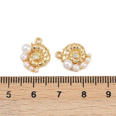 Brass Micro Pave Cubic Zirconia Pendants KK-F902-06A-G-1