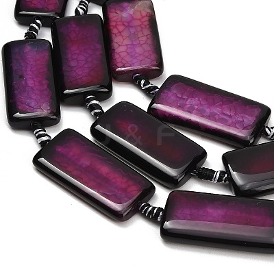 Natural Dragon Veins Agate Beads Strands GG-CBA2A74-01A-1