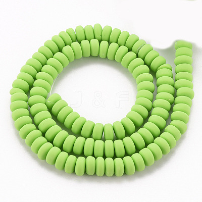 Handmade Polymer Clay Beads Strands CLAY-N008-008O-1