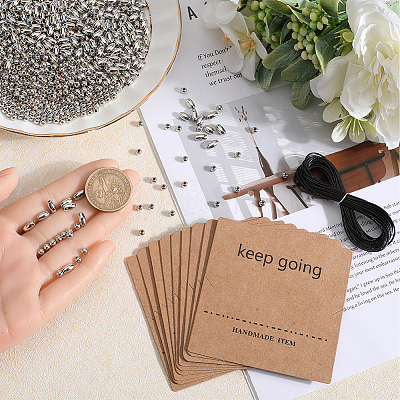 DIY Morse Code CCB Plastic Beaded Bracelet Making Kit DIY-SC0024-26-1