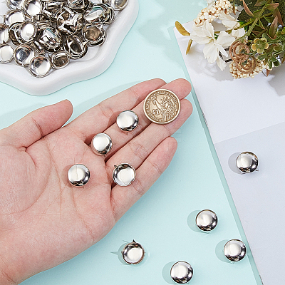 100Pcs Brass Studs Rivets KK-GF0001-24A-1