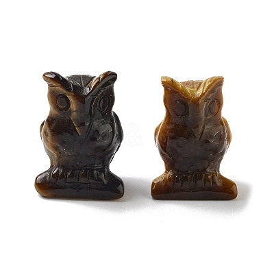 Natural Tiger Eye Carved Figurines DJEW-L023-G06-1