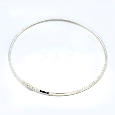 Brass Choker Collar Necklace Making X-BJEW-F132-02S-1