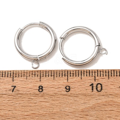 201 Stainless Steel Hoop Earring Findings SA-CBA9743-02P-A-1