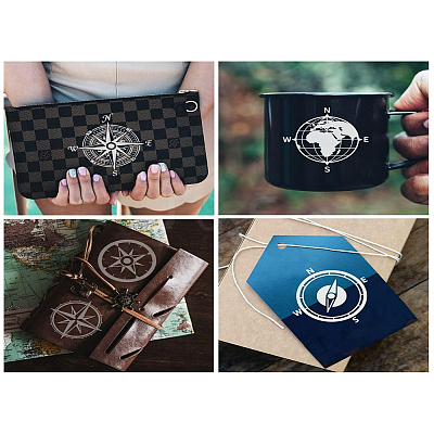 Self-Adhesive Silk Screen Printing Stencil X1-DIY-WH0338-076-1