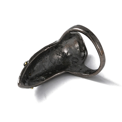 Alloy Women Finger Nail Rings LS-MRMJ-WH0077-028C-B-1