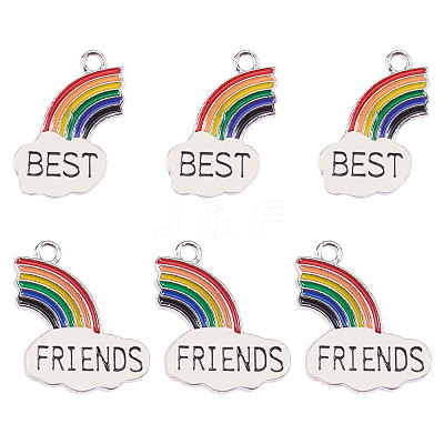 Alloy Enamel Pendants PALLOY-CJC0001-39P-1