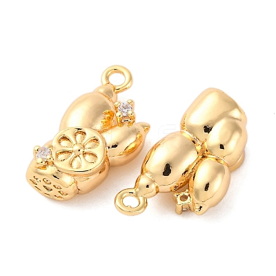 Brass Rhinestone Pendants KK-E793-18G-1