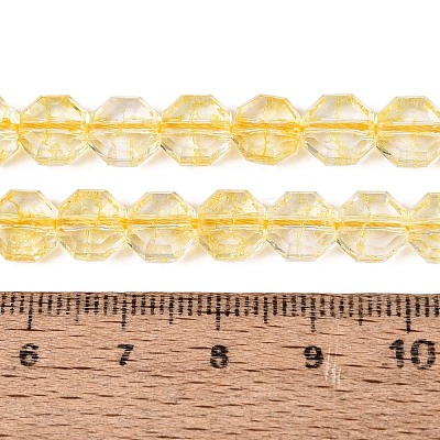 Transparent Crackle Glass Beads Strands GLAA-Q108-03A-02-1