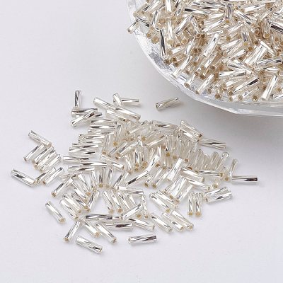 Glass Twisted Bugle Beads X-SEED-E002-12mm-821#-1