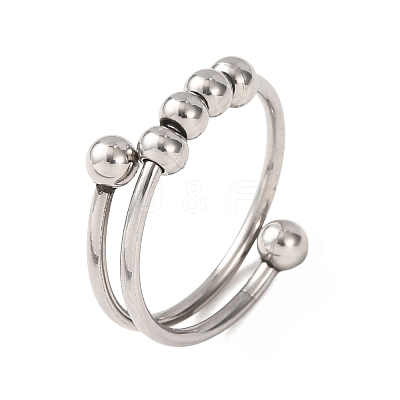 304 Stainless Steel Cuff Open Rings SA-CBA8B85-12P-1