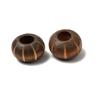 Wood European Beads WOOD-A026-09-1