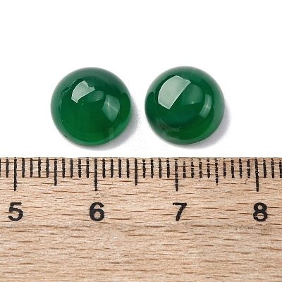 Natural Green Onyx Agate Cabochons G-K348-07A-02-1
