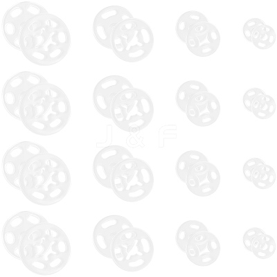 80Sets 4 Styles Resin Snap Buttons FIND-CY0001-44-1