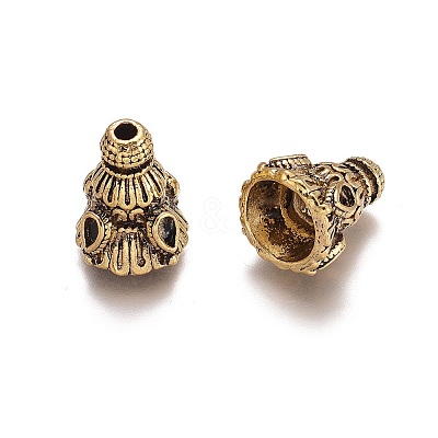 Tibetan Style Alloy Bead Cap PALLOY-E556-28AG-1