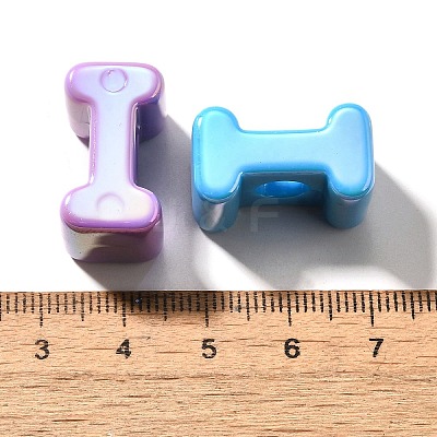 UV Plating Opaque Acrylic European Beads SACR-Z007-01I-1
