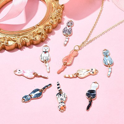 18Pcs 9 Colors Alloy Pendants FIND-CJ0002-11-1