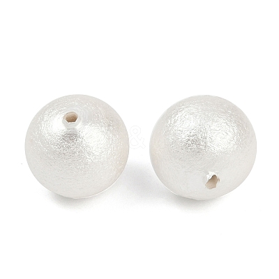 Compressed Cotton Pearl Beads WOVE-V001-A01-10mm-1