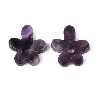 Natural Amethyst Pendants G-T142-44E-1