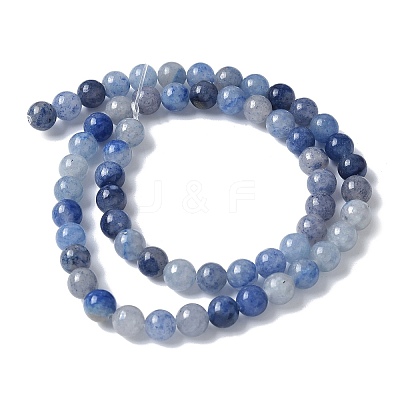 Natural Blue Aventurine(Dyed & Heated) Beads Strands G-U015-6MM-01-1