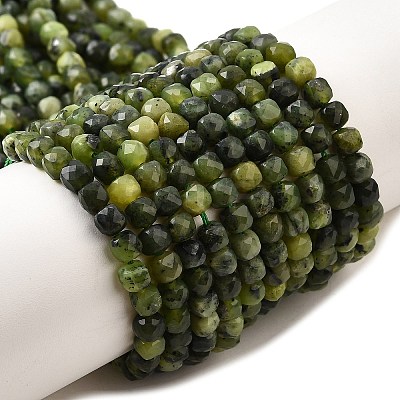 Natural Canadian Jade Beads Strands G-G259-C04-4x4mm-1