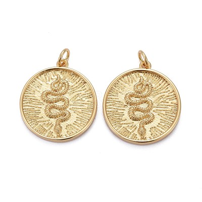 Brass Pendants KK-Z009-26G-1