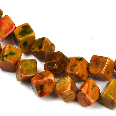 Dyed Natural Agate Beads Strands G-U029-D01-1