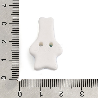 Rabbit Ceramic Buttons BUTT-I018-01C-02-1