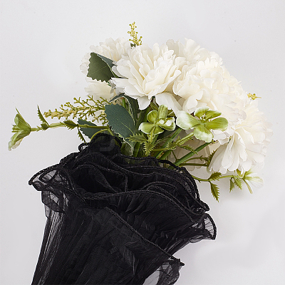 Polyester Flower Bouquet Wrapping Mesh Paper DIY-WH0542-37A-1