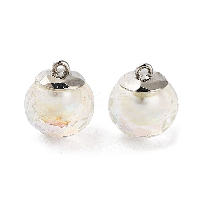 Acrylic and ABS Imitation PearlPendants MACR-C029-13-1