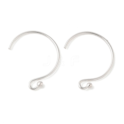 Rhodium Plated 925 Sterling Silver Earring Hooks LS-STER-E068-05S-1