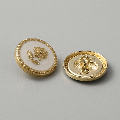 1-Hole Alloy Enamel Buttons DIY-WH0020-32B-02-1