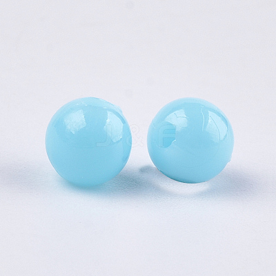 Opaque Plastic Beads KY-T005-6mm-613-1