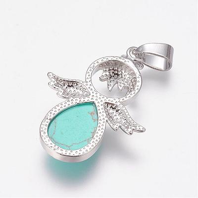 Natural & Synthetic Mixed Stone Pendants G-G651-A-1