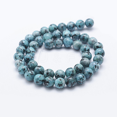 Natural Dyed Sesame Jasper Beads Strands G-E443-A02-1