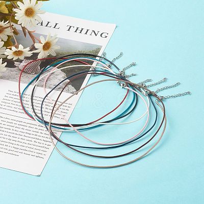 Cowhide Leather Choker Necklaces NJEW-JN03598-01-1